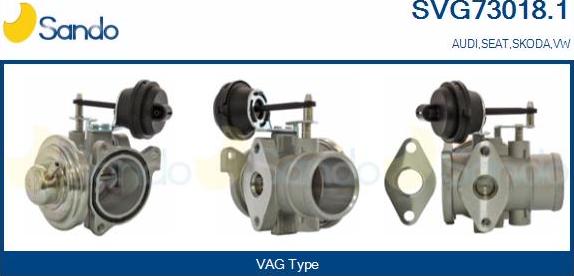 Sando SVG73018.1 - Izpl. gāzu recirkulācijas vārsts autodraugiem.lv