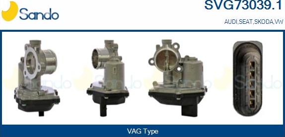 Sando SVG73039.1 - Izpl. gāzu recirkulācijas vārsts autodraugiem.lv