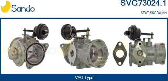 Sando SVG73024.1 - Izpl. gāzu recirkulācijas vārsts autodraugiem.lv