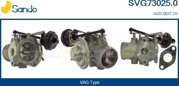 Sando SVG73025.0 - Izpl. gāzu recirkulācijas vārsts autodraugiem.lv