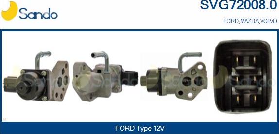 Sando SVG72008.0 - Izpl. gāzu recirkulācijas vārsts autodraugiem.lv