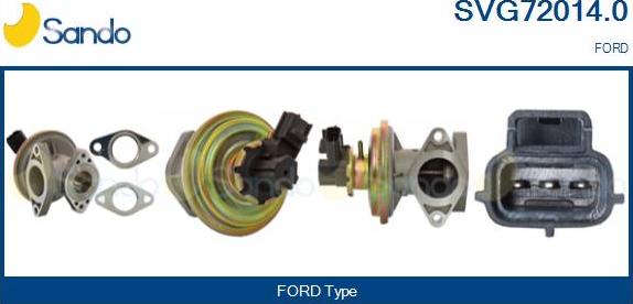Sando SVG72014.0 - Izpl. gāzu recirkulācijas vārsts autodraugiem.lv