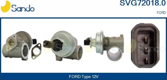 Sando SVG72018.0 - Izpl. gāzu recirkulācijas vārsts autodraugiem.lv