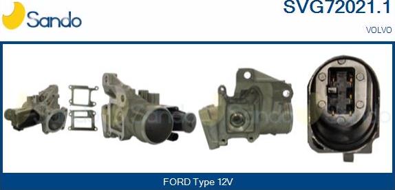Sando SVG72021.1 - Izpl. gāzu recirkulācijas vārsts autodraugiem.lv