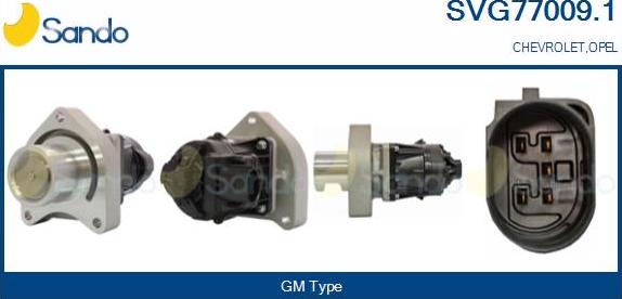 Sando SVG77009.1 - Izpl. gāzu recirkulācijas vārsts autodraugiem.lv