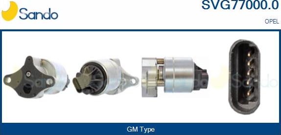 Sando SVG77000.0 - Izpl. gāzu recirkulācijas vārsts autodraugiem.lv