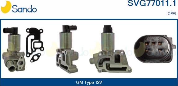 Sando SVG77011.1 - Izpl. gāzu recirkulācijas vārsts autodraugiem.lv