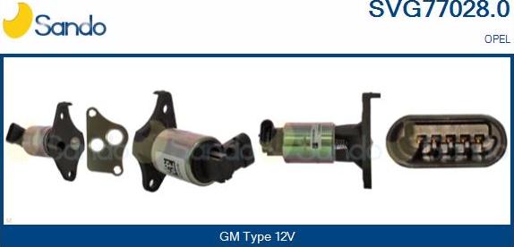 Sando SVG77028.0 - Izpl. gāzu recirkulācijas vārsts autodraugiem.lv
