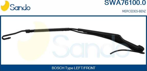 Sando SWA76100.0 - Stikla tīrītāja svira, Stiklu tīrīšanas sistēma autodraugiem.lv