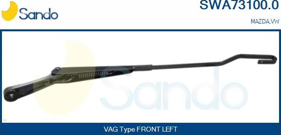 Sando SWA73100.0 - Stikla tīrītāja svira, Stiklu tīrīšanas sistēma autodraugiem.lv