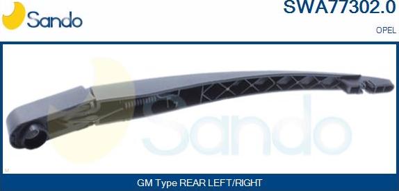 Sando SWA77302.0 - Stikla tīrītāja svira, Stiklu tīrīšanas sistēma autodraugiem.lv