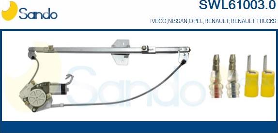 Sando SWL61003.0 - Stikla pacelšanas mehānisms autodraugiem.lv