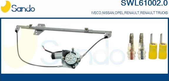 Sando SWL61002.0 - Stikla pacelšanas mehānisms autodraugiem.lv