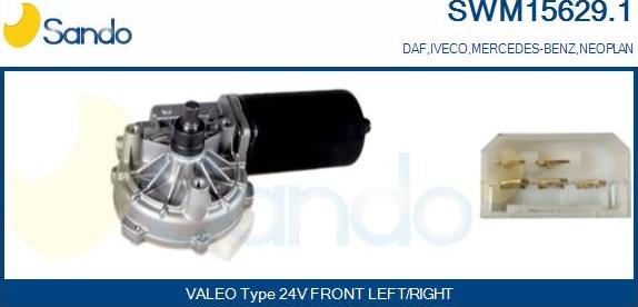 Sando SWM15629.1 - Stikla tīrītāju motors autodraugiem.lv
