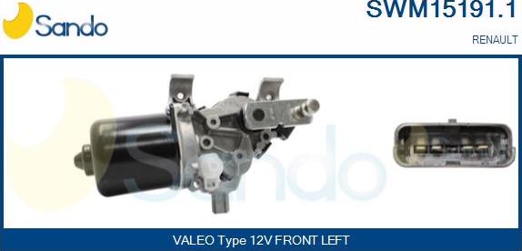 Sando SWM15191.1 - Stikla tīrītāju motors autodraugiem.lv