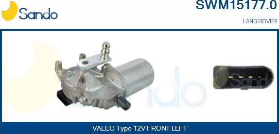 Sando SWM15177.0 - Stikla tīrītāju motors autodraugiem.lv