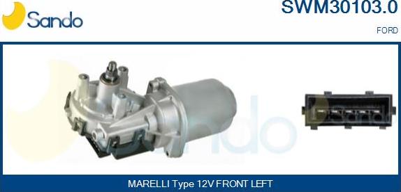 Sando SWM30103.0 - Stikla tīrītāju motors autodraugiem.lv