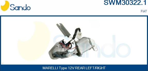 Sando SWM30322.1 - Stikla tīrītāju motors autodraugiem.lv
