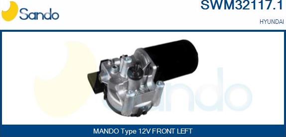 Sando SWM32117.1 - Stikla tīrītāju motors autodraugiem.lv