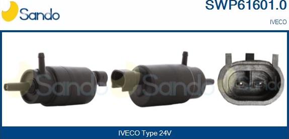 Sando SWP61601.0 - Ūdenssūknis, Stiklu tīrīšanas sistēma autodraugiem.lv