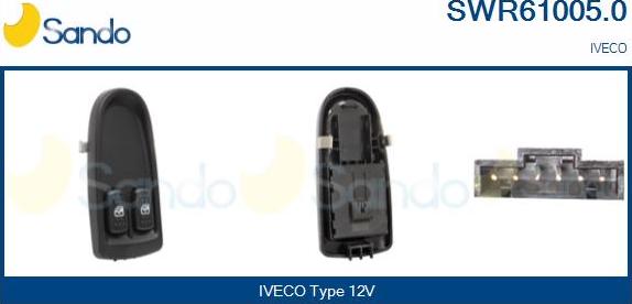 Sando SWR61005.0 - Slēdzis, Stikla pacēlājmehānisms autodraugiem.lv