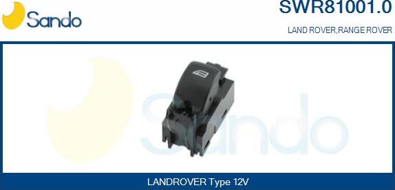 Sando SWR81001.0 - Slēdzis, Stikla pacēlājmehānisms autodraugiem.lv