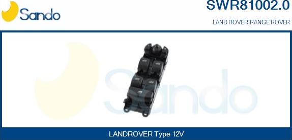 Sando SWR81002.0 - Slēdzis, Stikla pacēlājmehānisms autodraugiem.lv