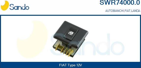 Sando SWR74000.0 - Slēdzis, Stikla pacēlājmehānisms autodraugiem.lv