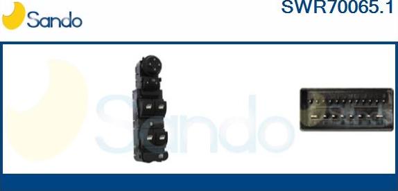 Sando SWR70065.1 - Slēdzis, Stikla pacēlājmehānisms autodraugiem.lv