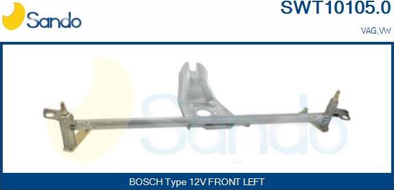 Sando SWT10105.0 - Stiklu tīrītāja sviru un stiepņu sistēma autodraugiem.lv