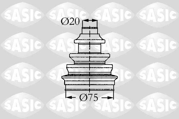 Sasic 9004721 - Putekļusargs, Piedziņas vārpsta autodraugiem.lv