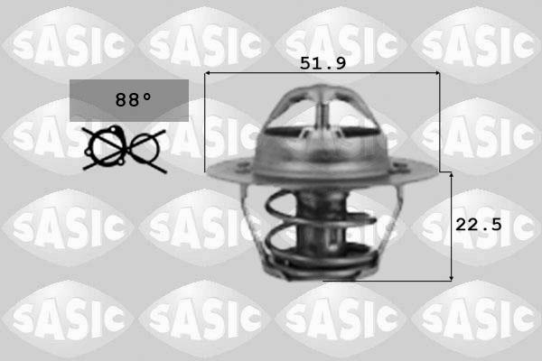 Sasic 9000124 - Termostats, Dzesēšanas šķidrums autodraugiem.lv