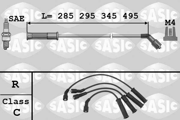 Sasic 9284006 - Augstsprieguma vadu komplekts autodraugiem.lv