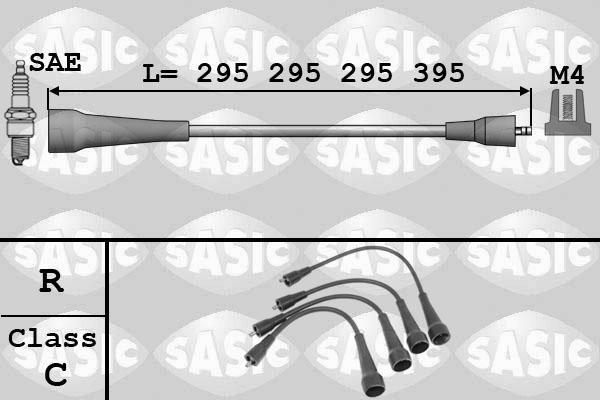 Sasic 9284001 - Augstsprieguma vadu komplekts autodraugiem.lv