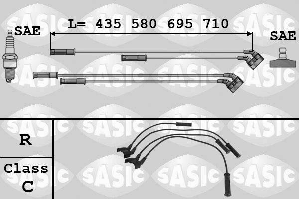 Sasic 9284002 - Augstsprieguma vadu komplekts autodraugiem.lv