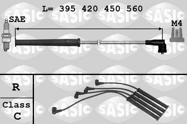 Sasic 9284011 - Augstsprieguma vadu komplekts autodraugiem.lv