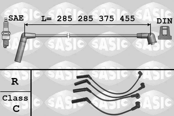 Sasic 9286059 - Augstsprieguma vadu komplekts autodraugiem.lv