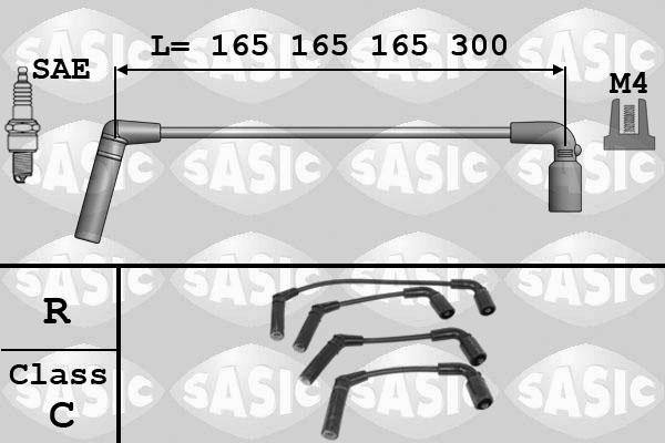 Sasic 9286055 - Augstsprieguma vadu komplekts autodraugiem.lv