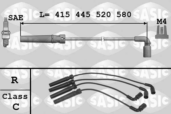 Sasic 9286003 - Augstsprieguma vadu komplekts autodraugiem.lv