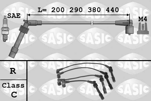 Sasic 9286002 - Augstsprieguma vadu komplekts autodraugiem.lv