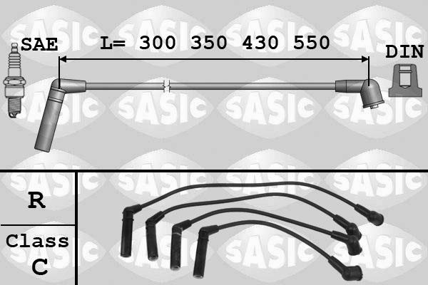 Sasic 9286007 - Augstsprieguma vadu komplekts autodraugiem.lv