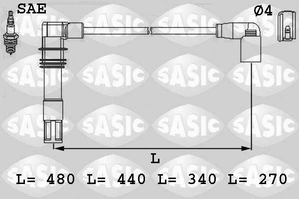 Sasic 9286013 - Augstsprieguma vadu komplekts autodraugiem.lv