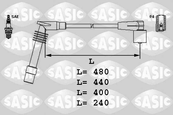 Sasic 9286030 - Augstsprieguma vadu komplekts autodraugiem.lv