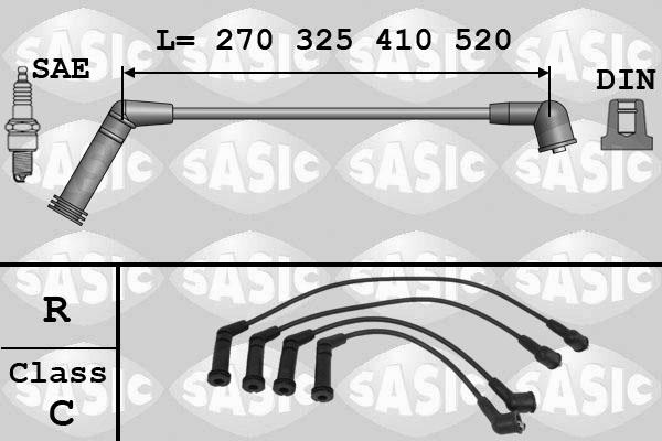 Sasic 9286077 - Augstsprieguma vadu komplekts autodraugiem.lv