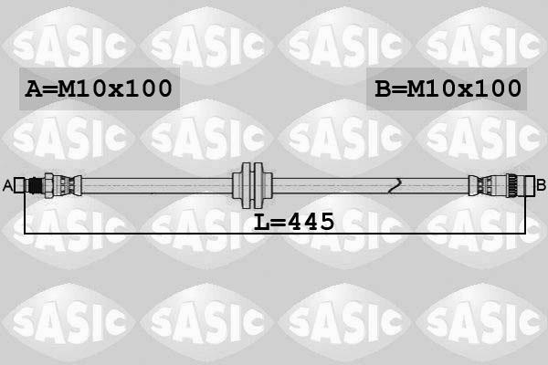 Sasic 6604041 - Bremžu šļūtene autodraugiem.lv