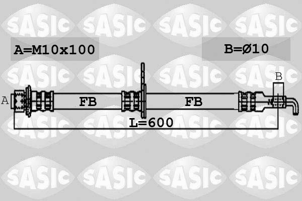 Sasic 6606055 - Bremžu šļūtene autodraugiem.lv