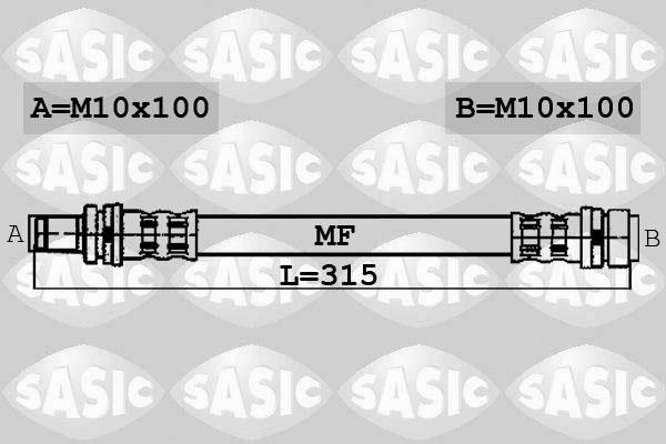 Sasic 6606004 - Bremžu šļūtene autodraugiem.lv