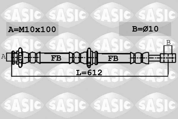 Sasic 6606082 - Bremžu šļūtene autodraugiem.lv