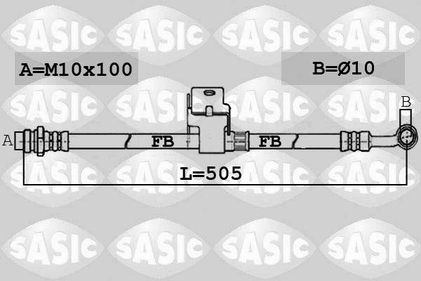 Sasic 6606165 - Bremžu šļūtene autodraugiem.lv