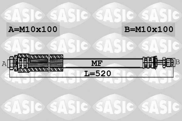 Sasic 6606188 - Bremžu šļūtene autodraugiem.lv